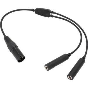 Luchtvaart Headsetadapter Dubbele Plug Naar Airbus 5-pins XLR-hoofdtelefoonadapter - Plug and Play - Grote Merken Headsets - Luchtvaartaccessoires .