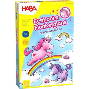 HABA Eenhoorn Flonkerglans - De Wolkenschat: Betoverend spel voor kinderen vanaf 3 jaar