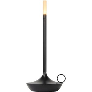 Sfeerverlicht® Tafellamp - Oplaadbaar Tafel Licht - USB-C - 26 cm - Zwart