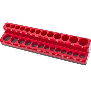 HBM magnetische accessoirehouder voor 26 stuks 1/4 inch metrisch, blauw