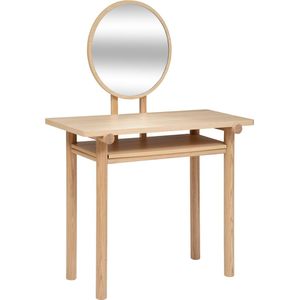 Atmosphera Arden Kaptafel met spiegel - Natuurlijk hout