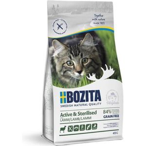 Bozita Active & Sterilised Graanvrij Lam - 400 gram - Kattenvoer