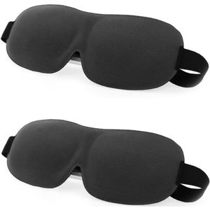3D Slaapmasker - Volledig Donker - 2 Stuks - Zacht en Comfortabel