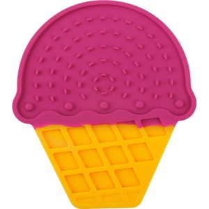 AFP Chill Out - Ice Cream Lick Mat - Met Zuignappen - Honden Likmat - Voor alle Texturen - 20 x 17,5 cm - Roze