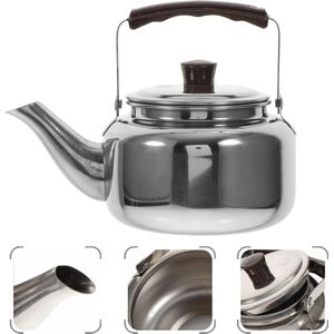 Soroh® - Luxe RVS Kettle Theepot - 2 liter - ketel Camping - Theepot - Waterkoker - Zilver