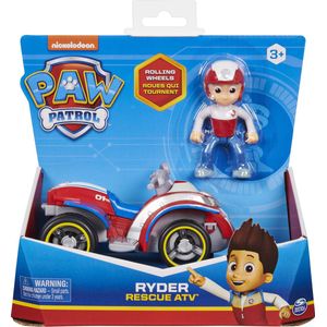 PAW Patrol - Ryder's Rescue ATV - speelgoedauto met speelfiguur