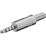3,5mm Jack (m) connector - metaal - 4-polig / stereo
