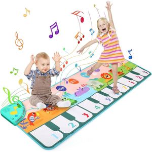 Pianomat - Dansmat - Pianomat - Muziekmat - Keyboardmatten - Speeltapijt - Babydansmat voor Jongens - Meisjes - Kinderen - 110 x 36 cm