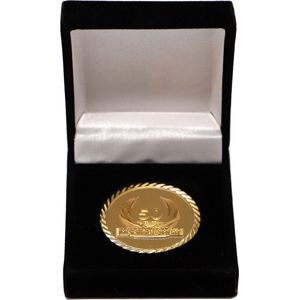 coinsandawards.com - Jubileummunt - 50 jaar -goud - fluwelen geschenkdoos