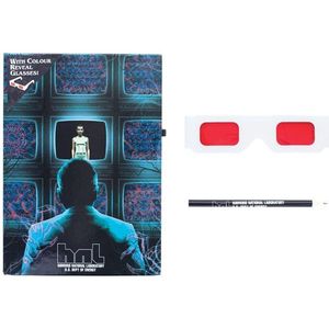 Stranger Things - Hawkins Lab A5 notitieboekje met potlood en Colour reveal bril