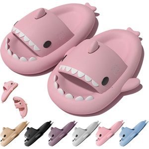 Geweo Shark Slippers - Haai Slides - Haaien Badslippers - EVA -Roze - Maat 3738