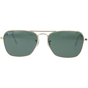 Ray-Ban RB3136 001 - Caravan - zonnebril - Goud / Groen Klassiek G-15 - 55mm