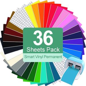 Slimme Zelfklevende Vinylfolie voor Cricut Joy - 36 Stuks, 14 cm x 30,5 cm - Perfect voor Creatieve Projecten