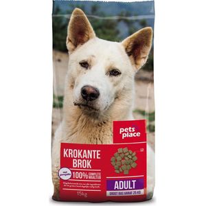 Pets Place Adult Maxi Krokante Brokken - Hondenvoer - Gevogelte Vlees - 15 kg