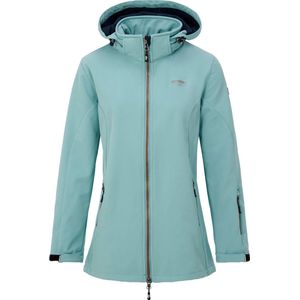 Nordberg Flower - Softshell Outdoor Zomerjas Dames - Mineral Blue - Maat XL