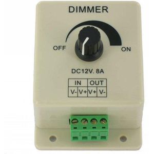 LED Dimmer met draaiknop 12-24 / 8 ampère