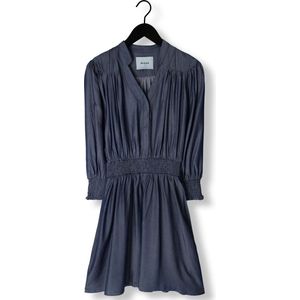 Minus Kelsy Short Dress Jurken Dames - Kleedje - Rok - Jurk - Blauw - Maat L