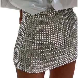 Zilveren Rok - Glitter - Dames - Festival - Lingerie - Sexy