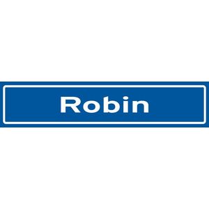 Fotofabriek Straatnaambord Robin | Straatnaambord met naam | Cadeau Robin