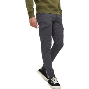 JACK & JONES Paul Lake Cargo loose fit - heren cargo broek - donkergrijs - Maat: 34/34