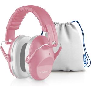 LUVION® Gehoorbeschermers - Premium gehoorbescherming voor kinderen - peuter en kind – Dusty Pink