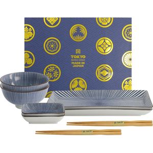 Tokyo Design Studio - Sendan Tokusa - Sushi Set - Sushi Servies - 8-delig - voor 2 personen