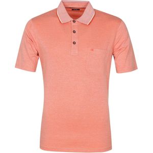 Casa Moda - Polo Oranje Melange - Regular-fit - Heren Poloshirt Maat M