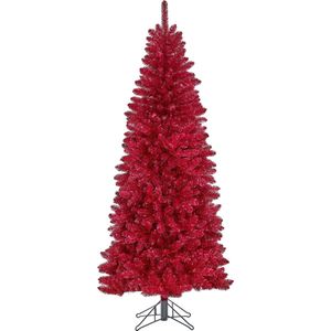 Black Box Trees - Colchester kerstboom rood TIPS 945 - h215xd94cm- Kerstbomen