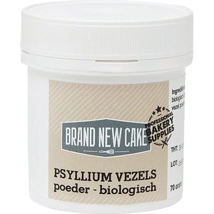 BrandNewCake® Psylliumvezels Poeder Biologisch 70g - Psyllium Vezel Bio