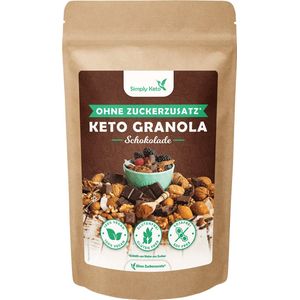 Simply Keto granola chocolade muesli 500g koolhydraatarm met erythritol