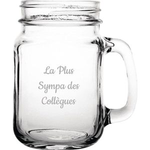 Drinkglas gegraveerd - 45cl - La Plus Sympa des Collègues