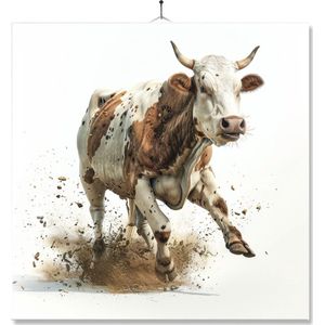 Tegel Met Opdruk | Geschenk | Wc | Toilet | Koe