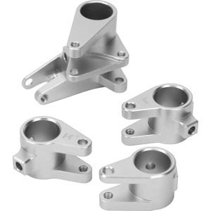 Aluminium Asbuis Link Mount Set Contragewicht Verhogen Link Rod Adapter voor SCX10 PRO RC Auto - SILVER - Hoogwaardige Kwaliteit .