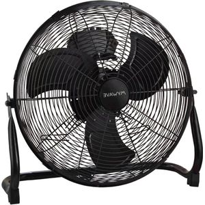 Vloerventilator draagbaar 457 cm (18 inch) - koelen - 3 vleugels - metalen voet - zwart Vloerventilator