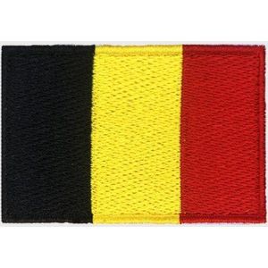 Belgische Vlag - Strijkpatch - Strijkapplicatie - Strijkembleem - Badge