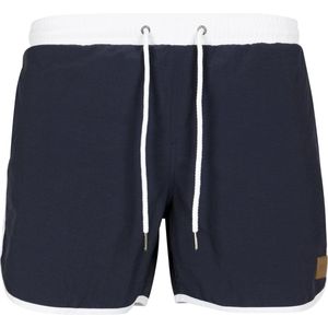 Urban Classics Retro Swimshort - Navy blauw - Zwembroek