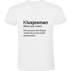 Klusjesman Heren T-shirt - werk - klussen - reparatie - bouw - gereedschap - jarig - verjaardag