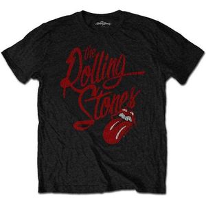 The Rolling Stones - Script Logo Heren T-shirt - 2XL - Zwart