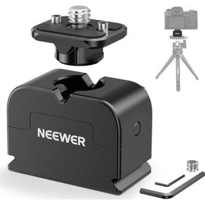 44 Neewer® c -Mini Snelkoppelplaat en Arca Type Basis Kit - Montage voor Field Monitor & LED Lichtstatief - 1/4"" 3/8"" Schroef - Compatibel met SmallRig NEEWER Kooien - UA024