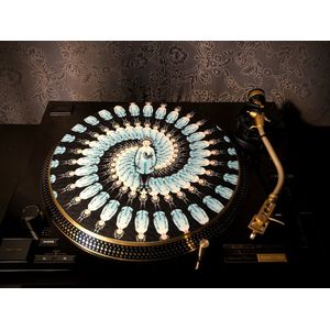 BEAUTIFUL FREAK GILLES Felt Zoetrope Turntable Slipmat 12"" - Premium slip mat – Platenspeler - for Vinyl LP Record Player - DJing - Audiophile - Original art Design - Psychedelic Art