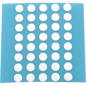 PTFE muisschaatsen - 40 stuks - afgerond - 6 x 08 mm - gladde muisvoeten - verminderen wrijving - gaming en kantoor - wit .