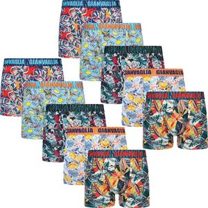 Boxershort Heren | 10-pack | Katoen | Maat XL | Print | Multicolor | Ondergoed Heren | Onderbroeken Heren