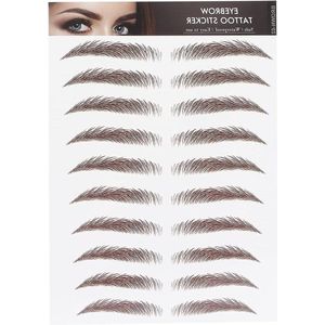 Tijdelijke Wenkbrauw Tattoo Stickers 6D Make-Up Nep Wenkbrauw Tattoos Transfer Stickers Waterdichte Brow Grooming Shaping Patches(02)