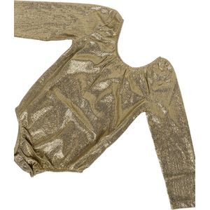 Glamour romper Goud - 56-  Baby Cadeau  - kraamcadeau - feestelijke outfit baby - kerst romper