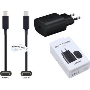 OneOne Snellader + 2,0m USB C kabel (3.1). 25W lader. PD oplader adapter en non origineel snoer. Past op Samsung Galaxy tablets Tab A 10.1 (SM-T510) uit 2019, Tab A 8.0 & S Pen (SM-P200) uit 2019), Tab A 8.0 (SM-T380) uit 2017, Tab Active 2