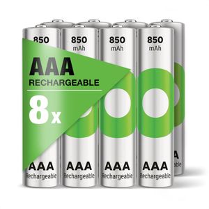 GP ReCyko Rechargeable AAA batterijen - Oplaadbare batterijen AAA (850mAh) - 8 stuks