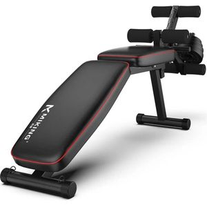Home Trainer - Fitness Bench - Work Out Bench - Verstelbaar - Home Gym - Fitness Apparaat - Zwart