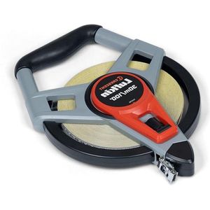 Fiberglass Tape Measure 30m x 19mm Metric English Size Distribution 3-to-1 Return Translation Orange