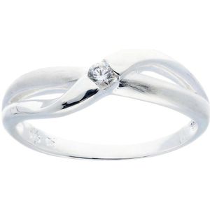 Glow 114.025152 Dames Ring - Minimalistische ring - Sieraad - Zilver - 925 Zilver - 5 mm breed