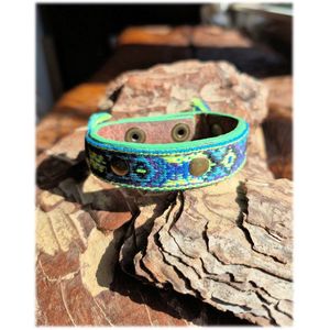 DWAM Dog with a Mission - Armband Boho Juan - Blauw - Leer